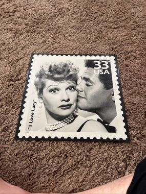 Classic Black & White Stamp-Style Wall Accent - Home Design